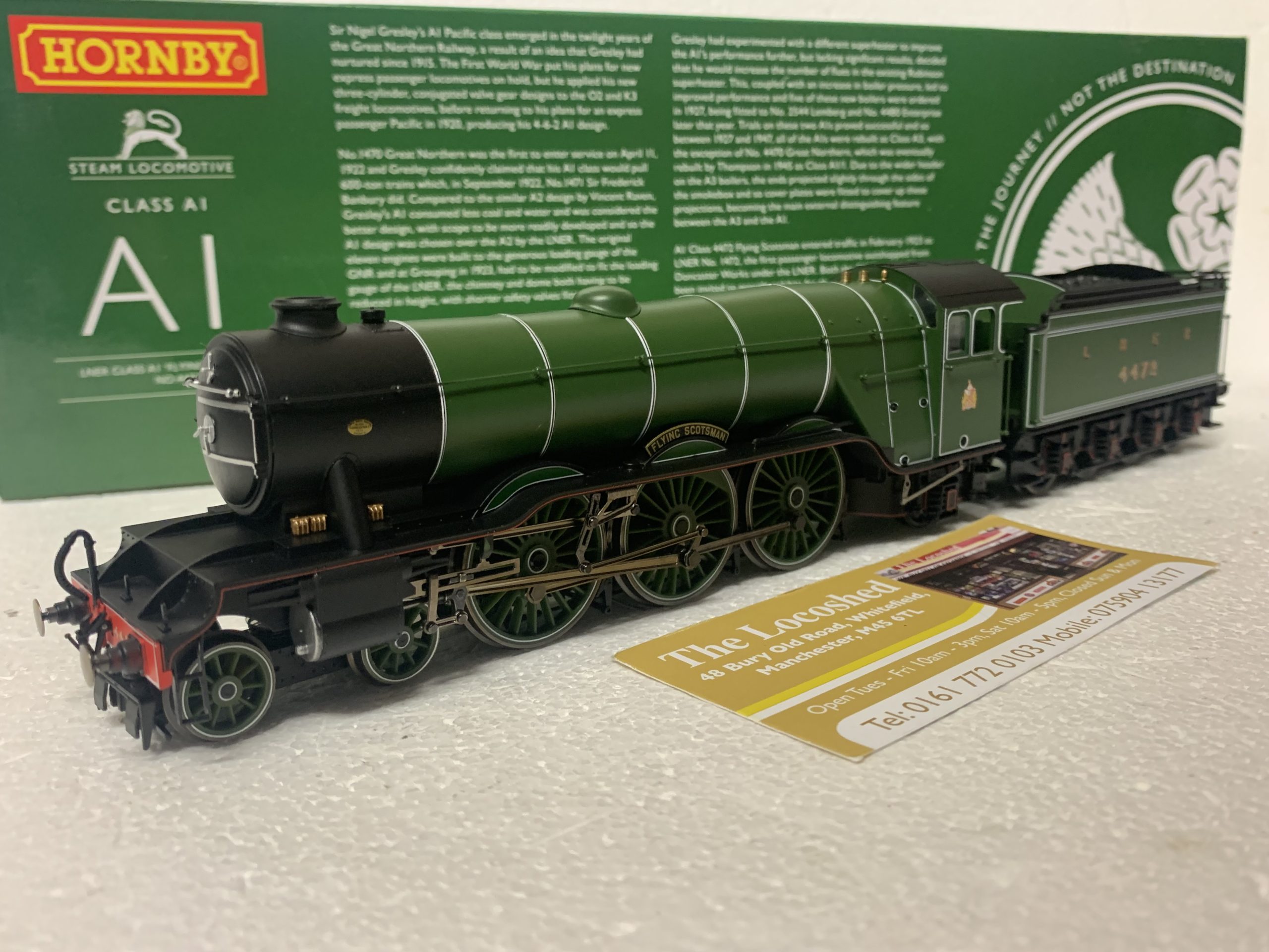 Hornby R3736 LNER Class A1 'Flying Scotsman' No.4472 - The Locoshed,  WhiteField, Manchester