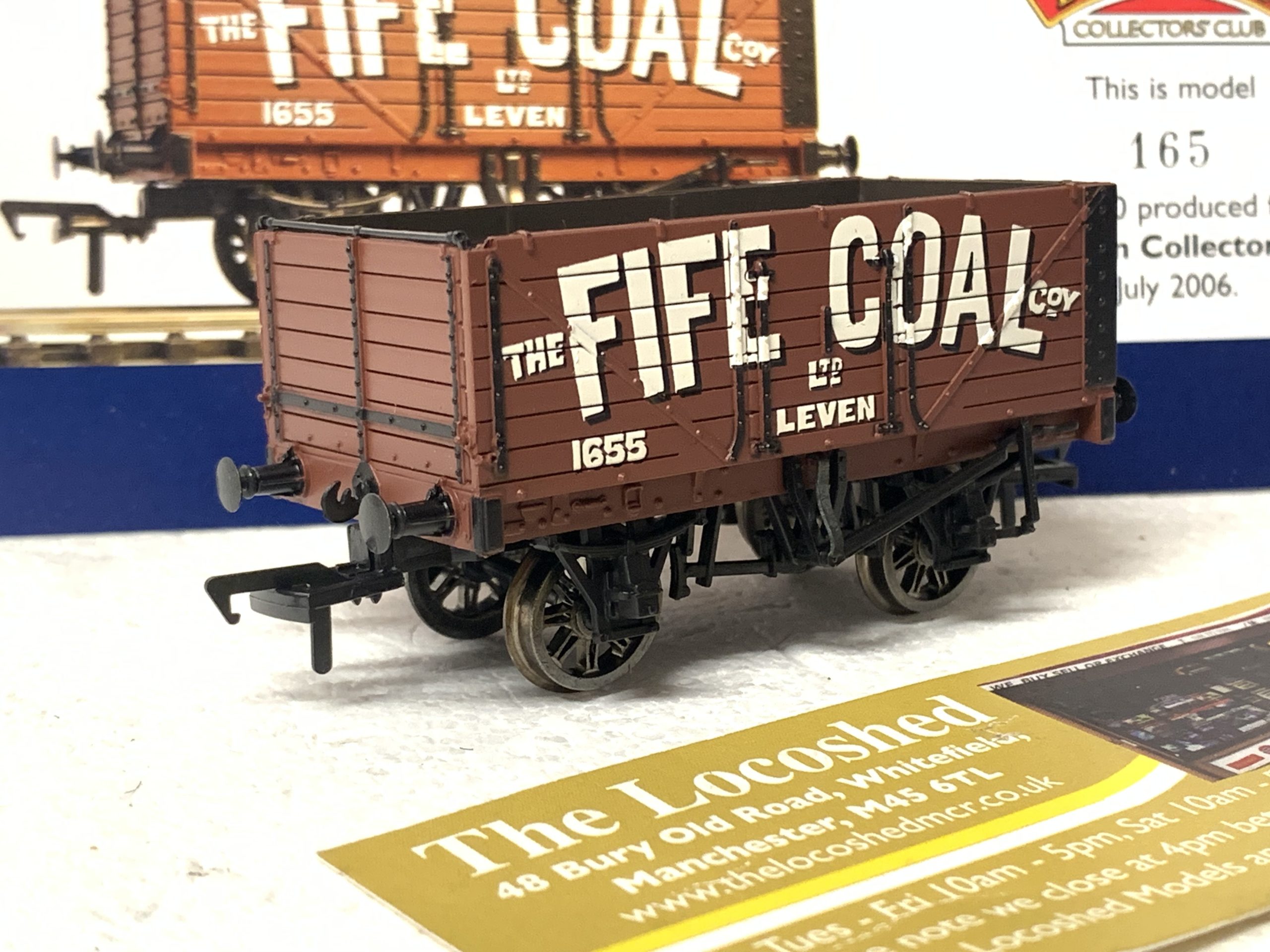 Bachmann 37-075k1 7 Plank Wagon (end Door) 'fife Coal' - The Locoshed 