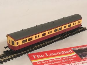 Dapol (N Gauge) Autocoach BR in BR Crimson & Cream W194W (2P-004-008)