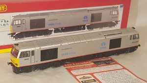 Hornby R3141 DB Schenker Tata Steel Co-Co Diesel Electric Class 60 No 60099Â’