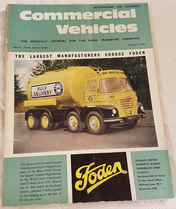 Commercial Vehicles  The Monthly Journal  March 1963  Vol 37 No.1