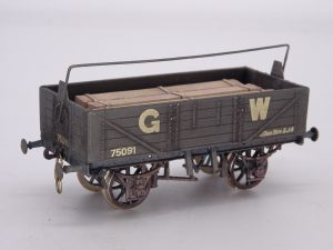 Cooper-Craft Kit  GWR (GW)  Open Wagon 5 Plank with Rail  Excellent Condition
