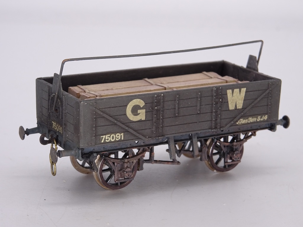 Cooper-Craft Kit GWR (GW) Open Wagon 5 Plank with Rail Excellent Condition