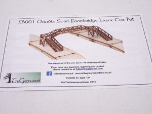 Double Span Footbridge Laser Cut Kit  pre-owned but unbuilt