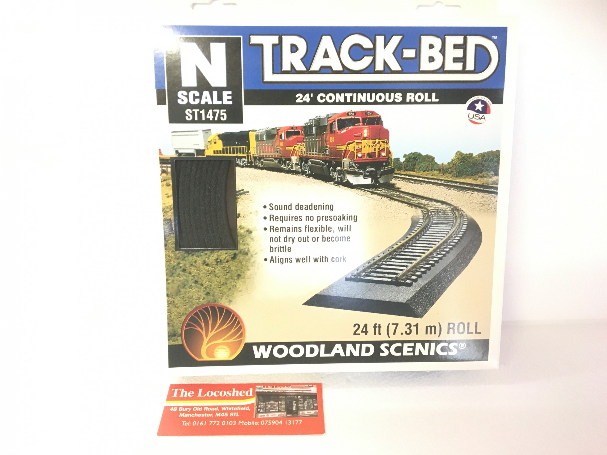 Woodland Scenics N Gauge Track-Bed 24ft Continious Roll