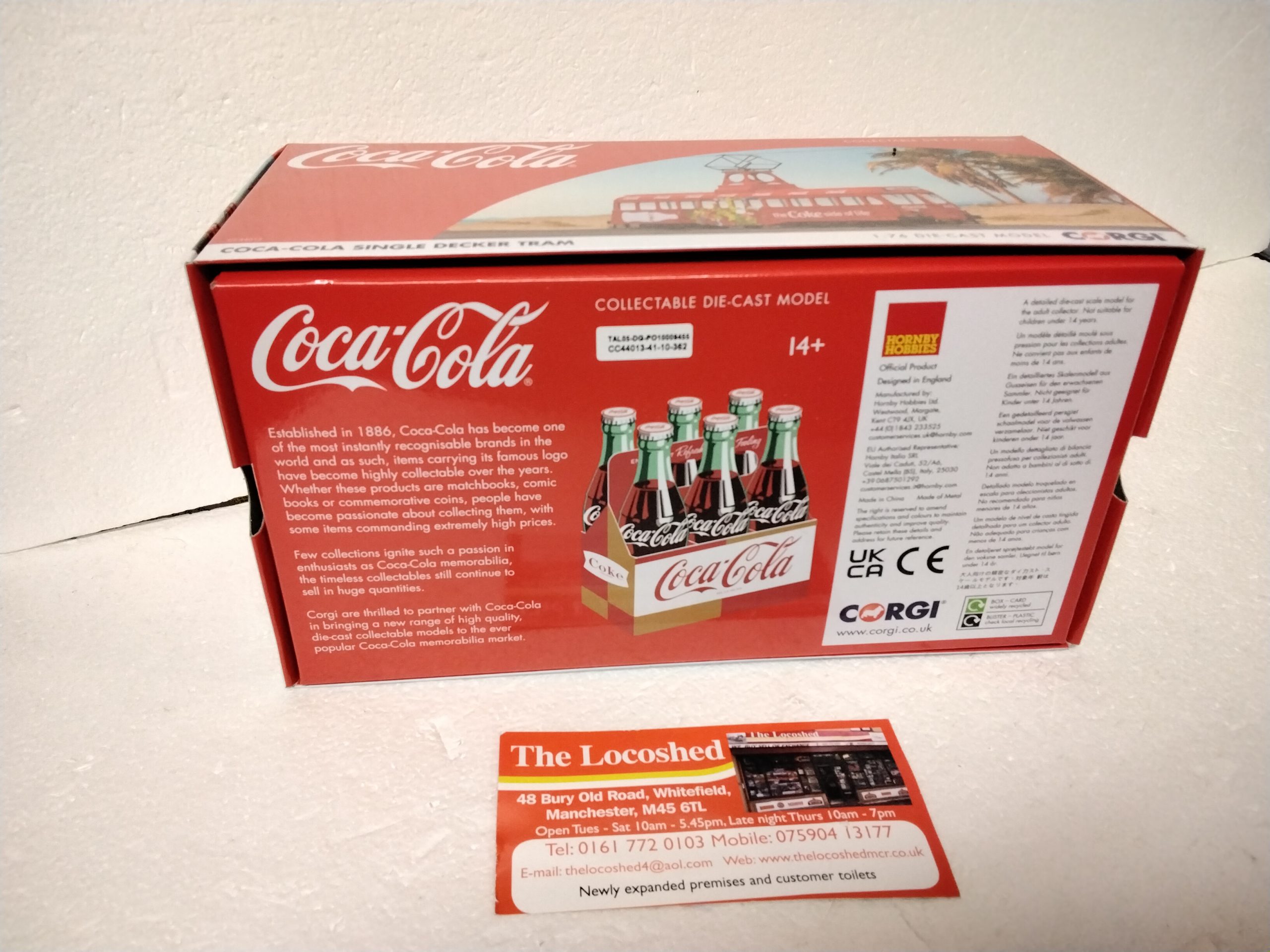 Corgi CC44013 Coca-Cola Brush Single Decker Tram car 1/76 Scale OO Gauge - Image 4