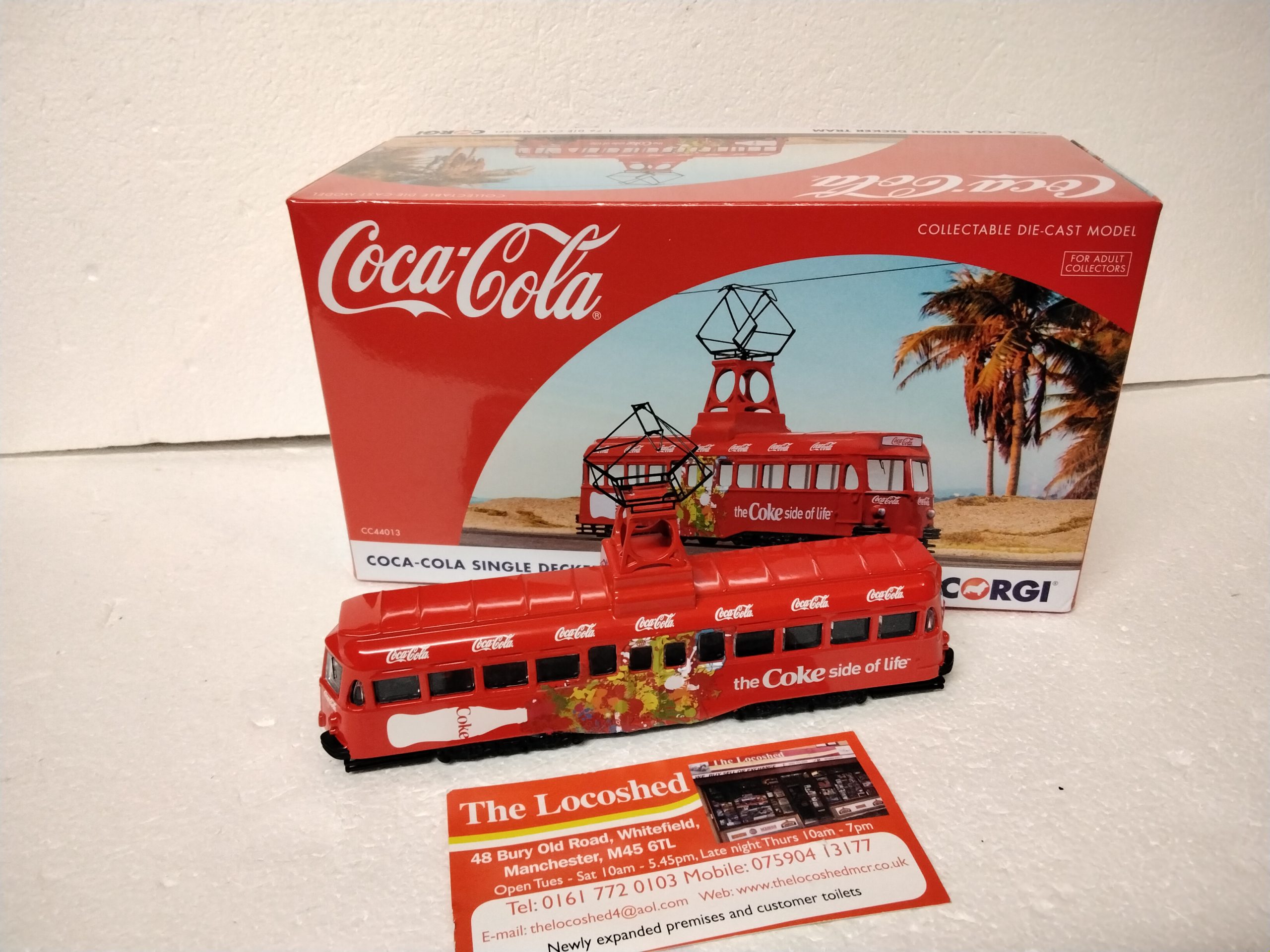 Corgi CC44013 Coca-Cola Brush Single Decker Tram car 1/76 Scale OO Gauge - Image 2