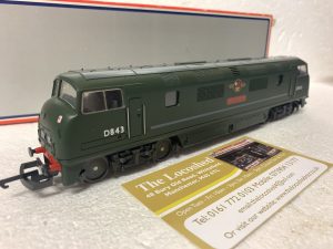 DCC FITTED Lima 205135 MWG BR Green Class 42 Warship 'Sharpshooter' D843