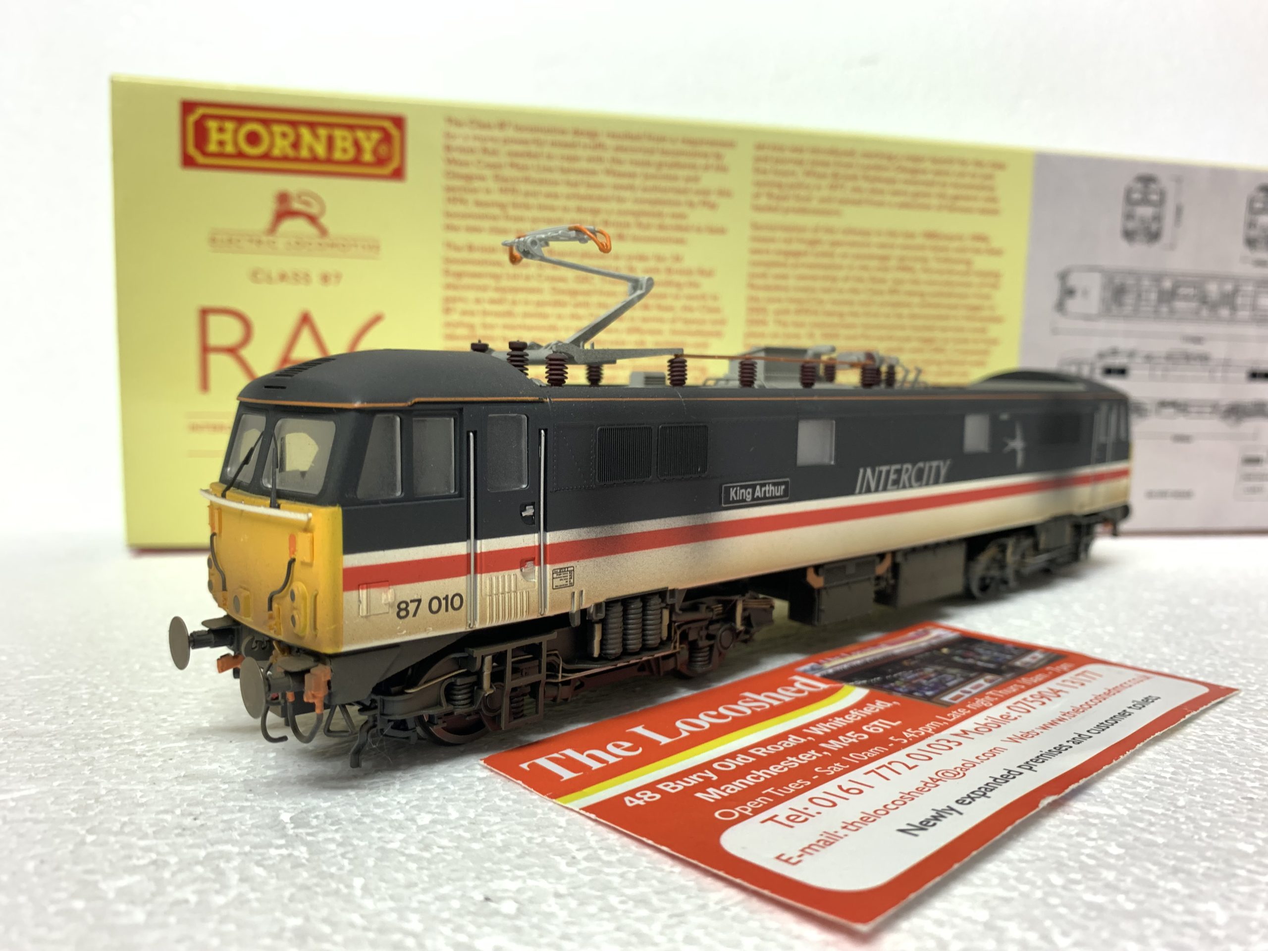 WEATHERED Hornby R3582 InterCity Class 87 'King Arthur' No. 87010 - The ...