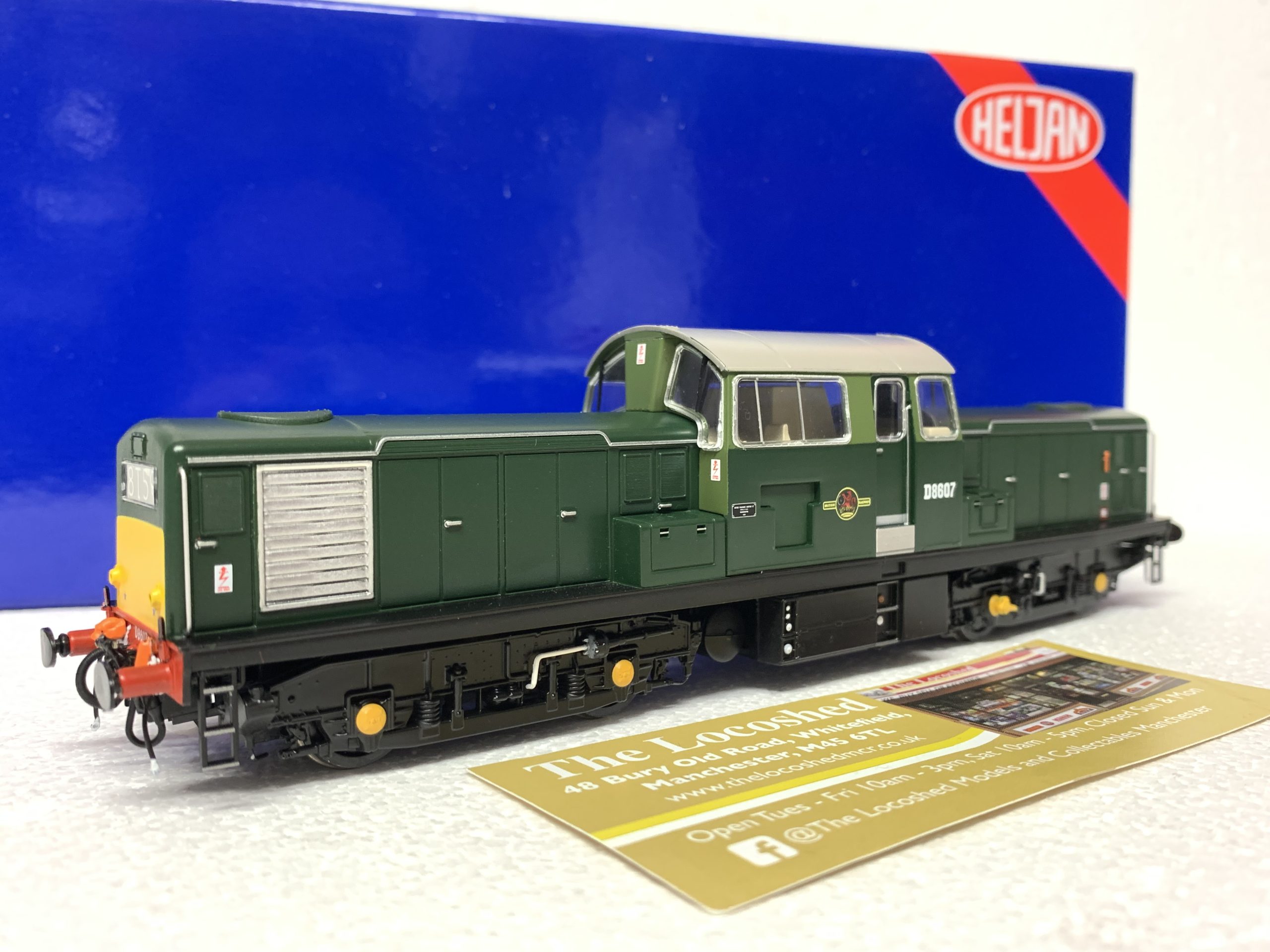 Heljan 1725 BR Green Class 17 D8607 (Small Yellow Panels) - The ...