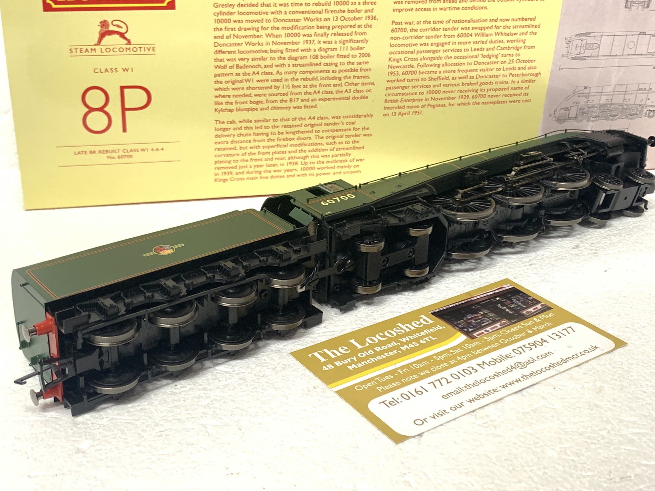 Hornby R3980 Late BR Rebuilt Class W1 4-6-4 No.60700 - Image 3