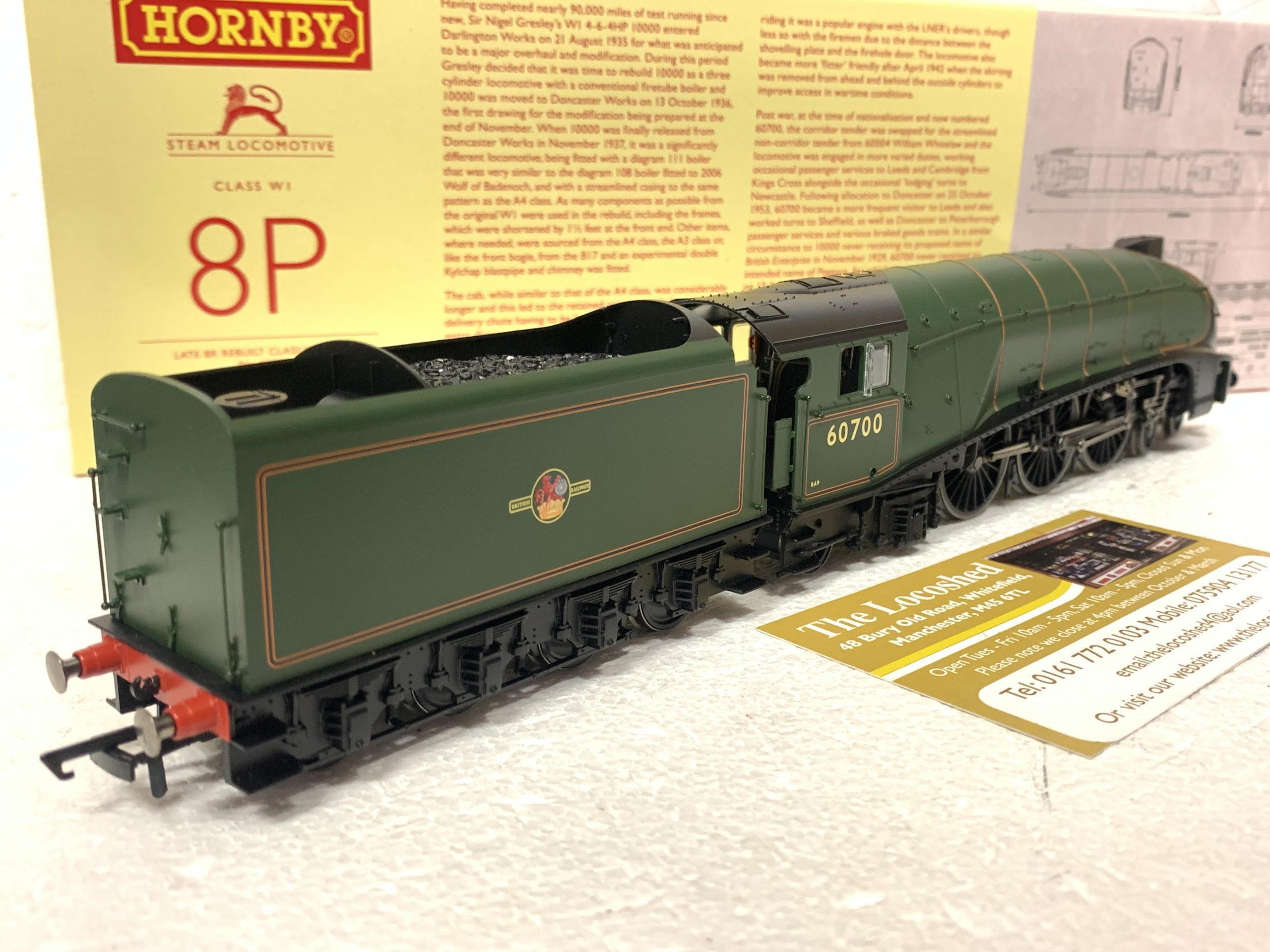 Hornby R3980 Late BR Rebuilt Class W1 4-6-4 No.60700 - Image 2