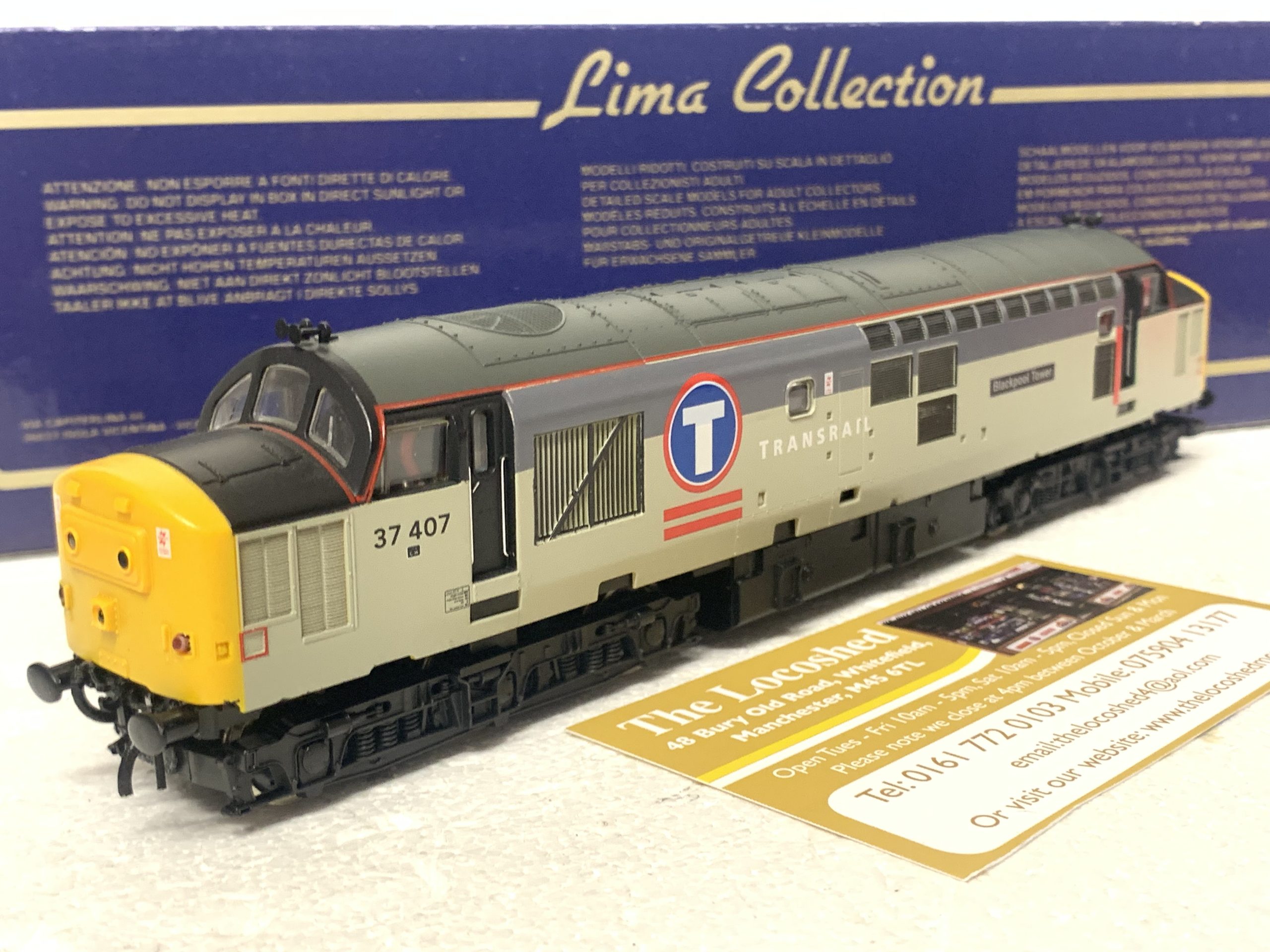 ULTRASCALE WHEELS, LIGHTS, DUAL MOTORS, DCC READY; Lima Class 37 37407 ...