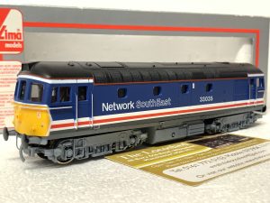 DUAL Motor, Ultrascale Wheels; Lima 205074A6 Class 33 035 Network Southeast