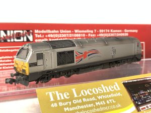 WEATHERED Dapol Modellbahn Union MU10002 Class 67 ''Diamond Jubilee'' Limited Edition