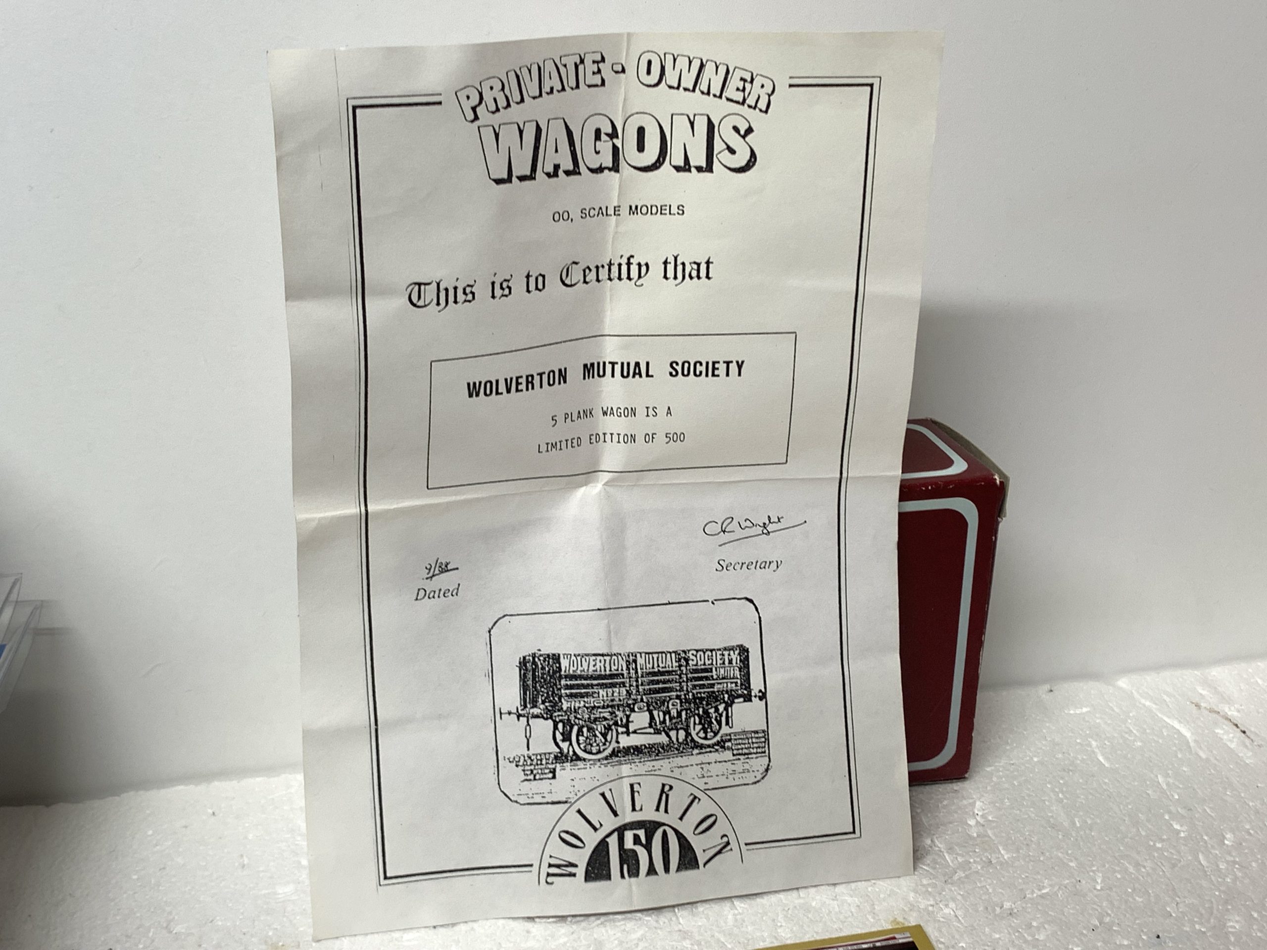 Limited edition; Dapol Private Owner Wagon ''Wolverton Mutual Society LTD'' - Image 4
