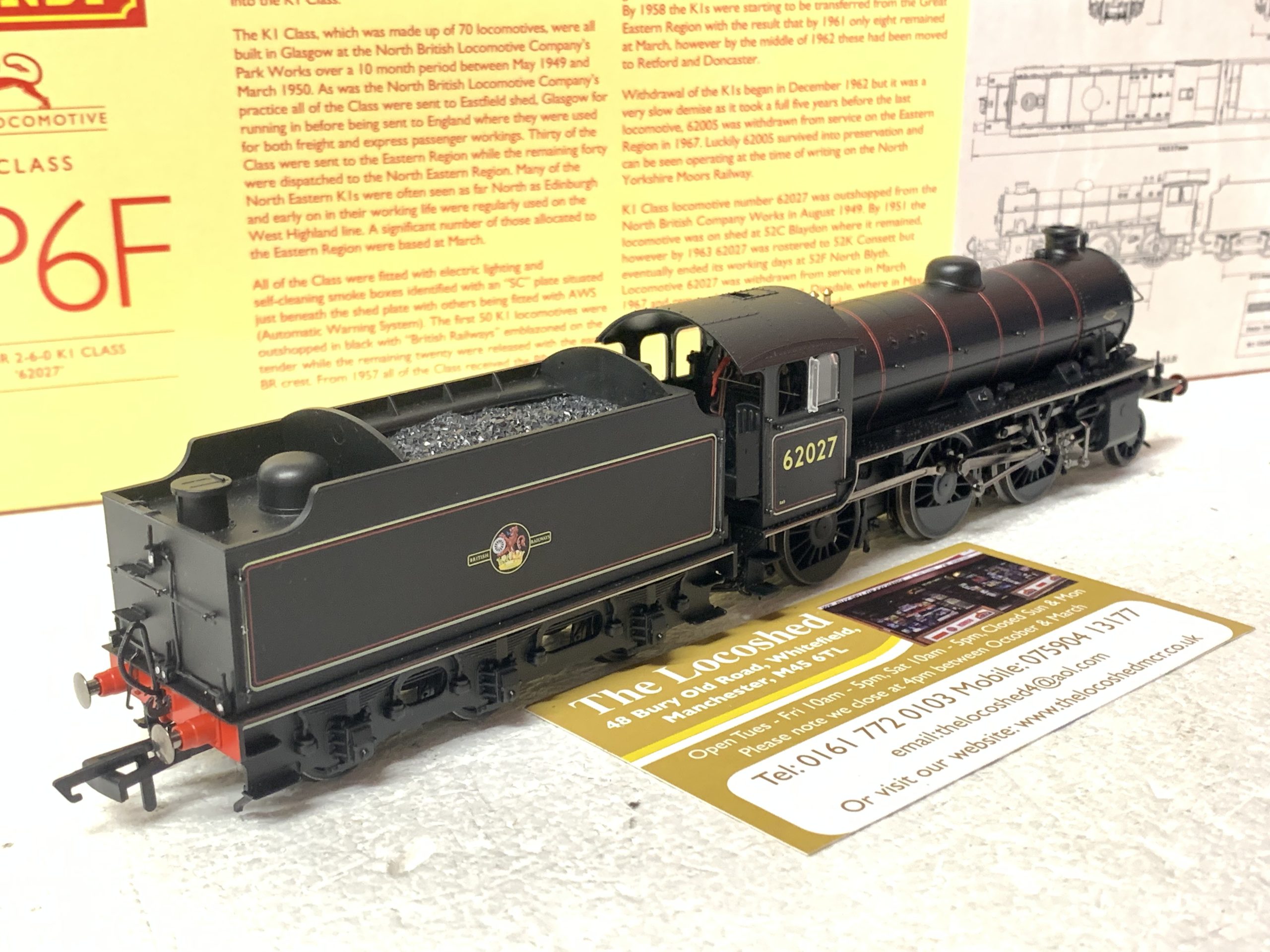 Hornby R3243A BR (Late) 2-6-0 Class K1 Locomotive '62027' - Image 2