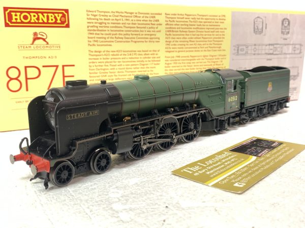 Hornby R3834 Early BR Thompson Class A2/3 4-6-2 'Steady Aim' No.60512 ...