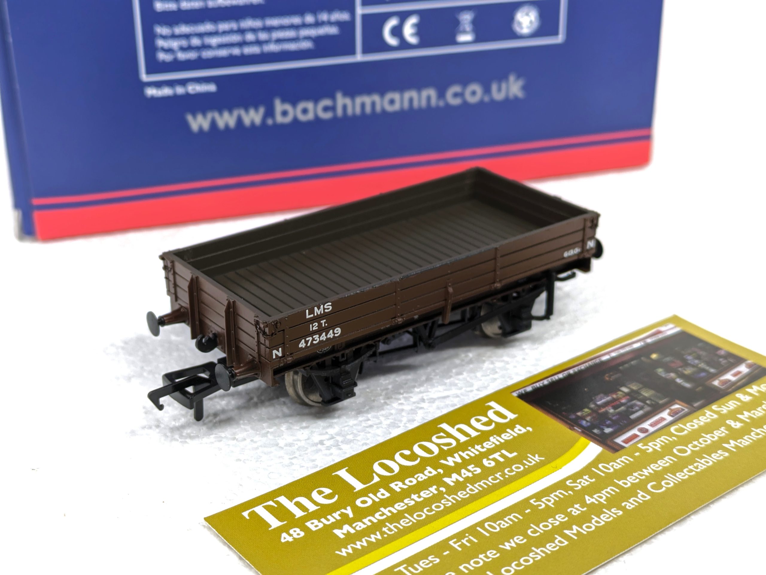 Bachmann 37-932 3 Plank Wagon LMS Bauxite - The Locoshed, WhiteField ...