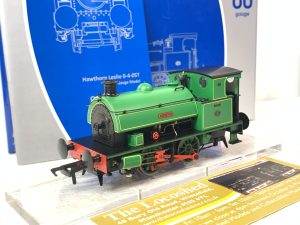 Dapol 4S-024-001D Hawthorn Leslie 0-4-0 Green Lined Yellow 'Asbestos' 4