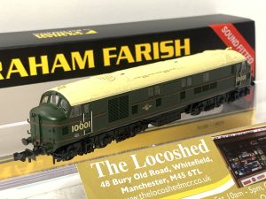 DCC SOUND Graham Farish 372-917SF LMS 10001 BR Lined Green Late Crest