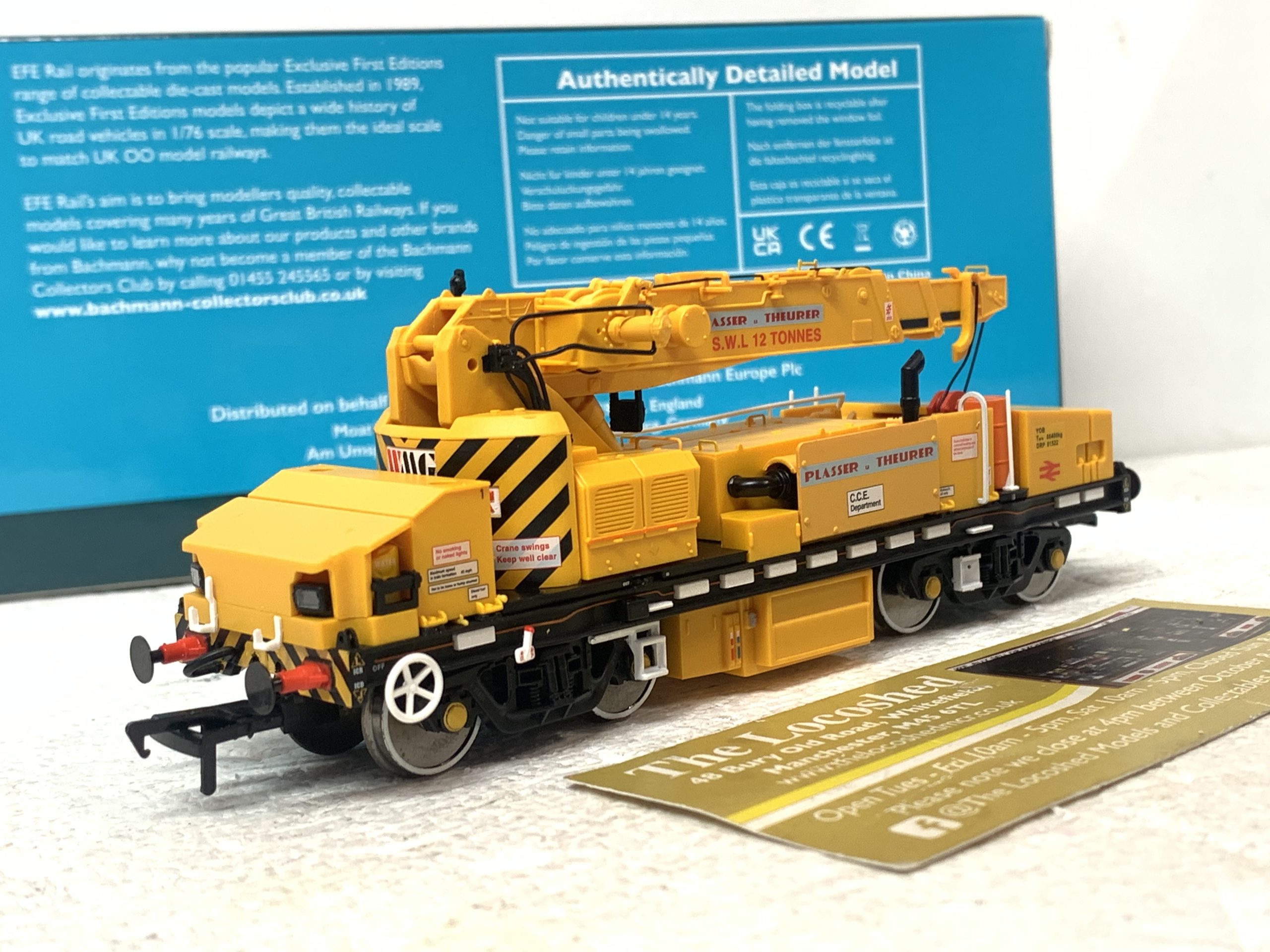 EFE Rail E87108 Plasser 12T Crane BR Departmental Yellow - Image 2