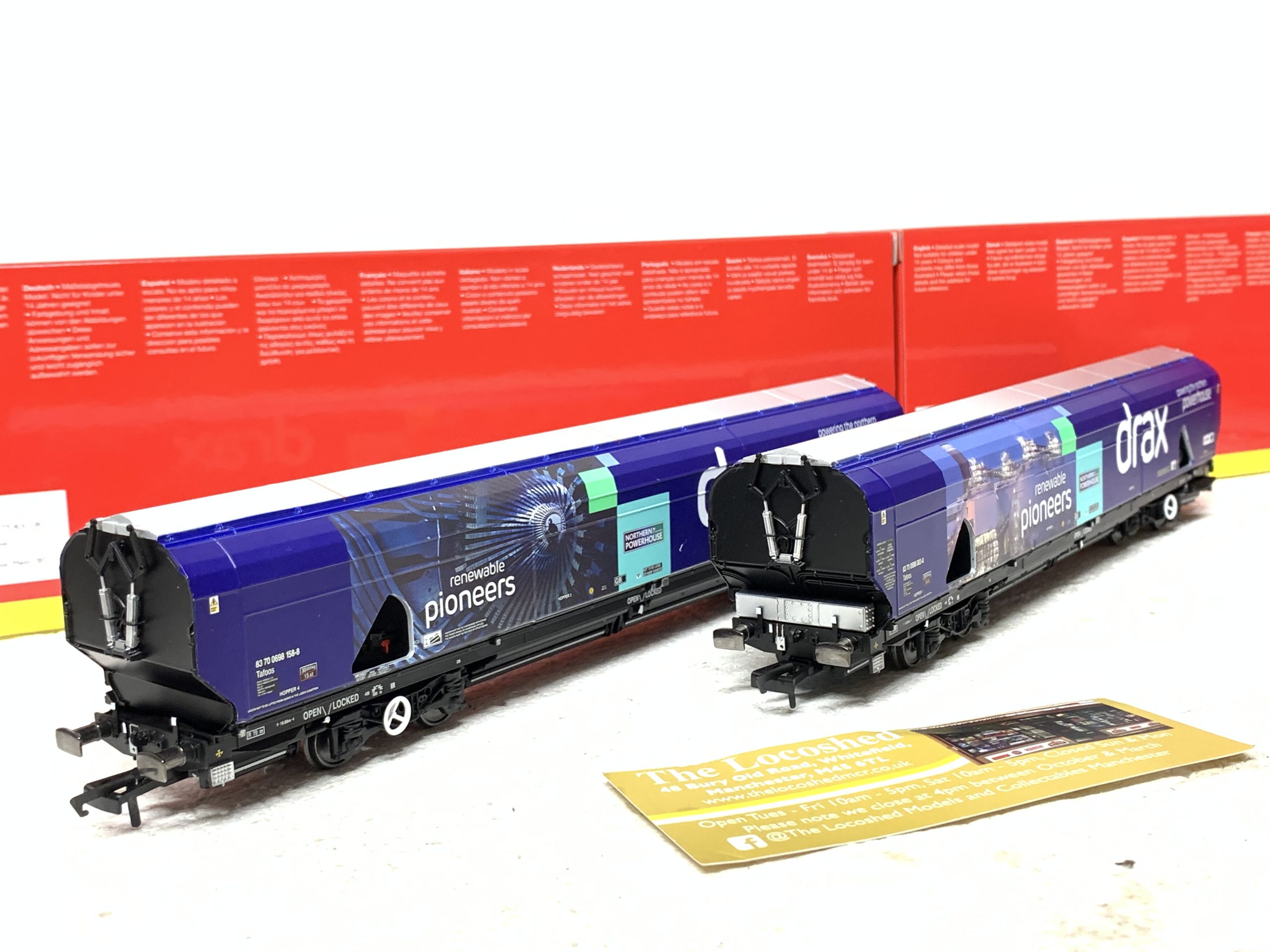 Hornby R60177A Drax Northern Powerhouse Biomass Wagon (2 PACK)