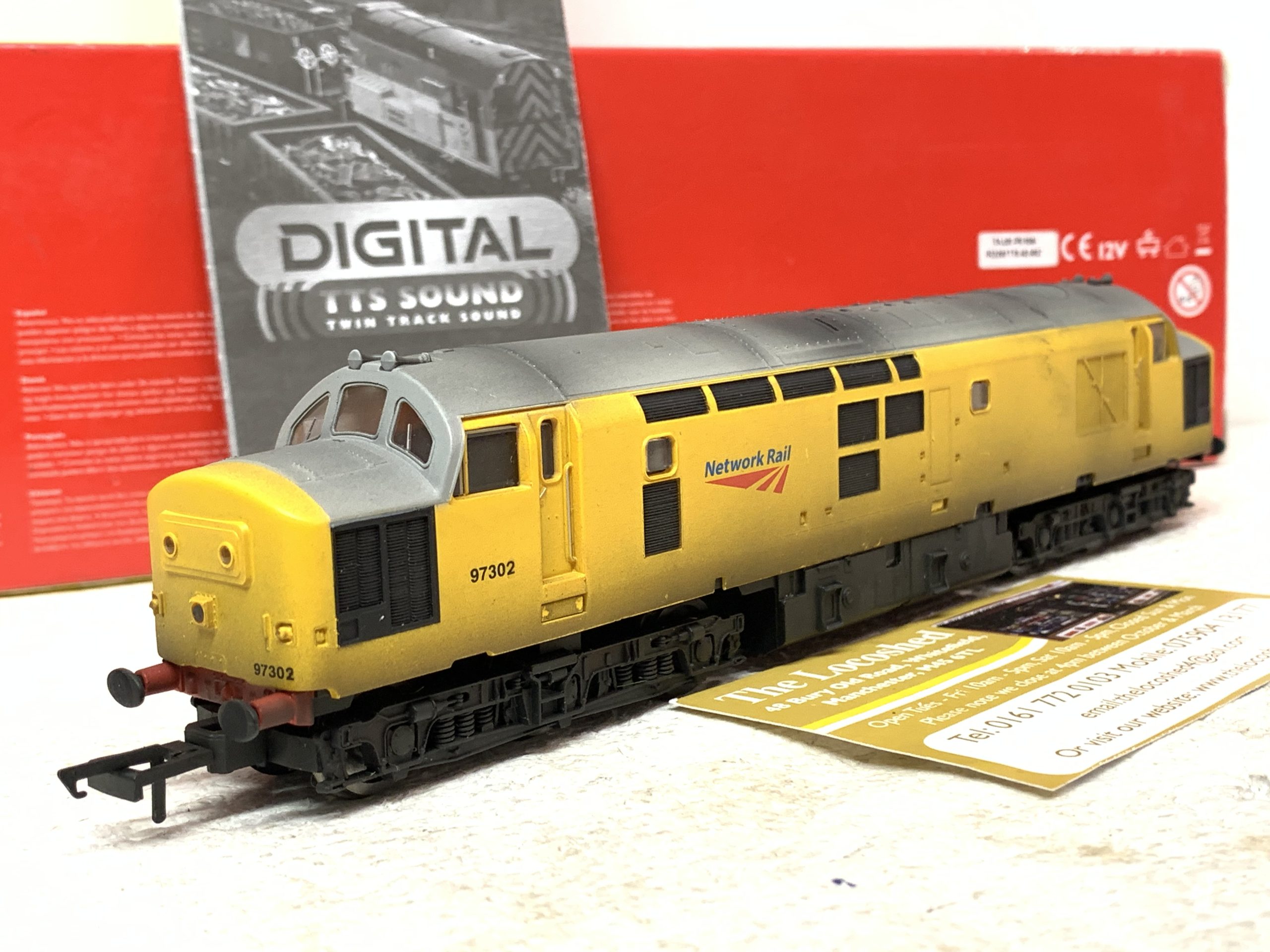 DCC SOUND, LIGHTS, WEATHERED Hornby R3289TTS Class 37 Network Rail '97301' with TTS Sound - Image 2