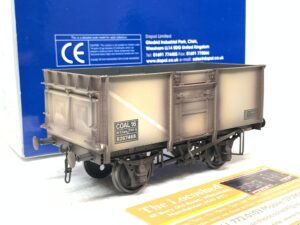WEATHERED Dapol 7F-030-005 16T Steel Mineral Wagon Rivetted BR Grey B262468 Dg1/109