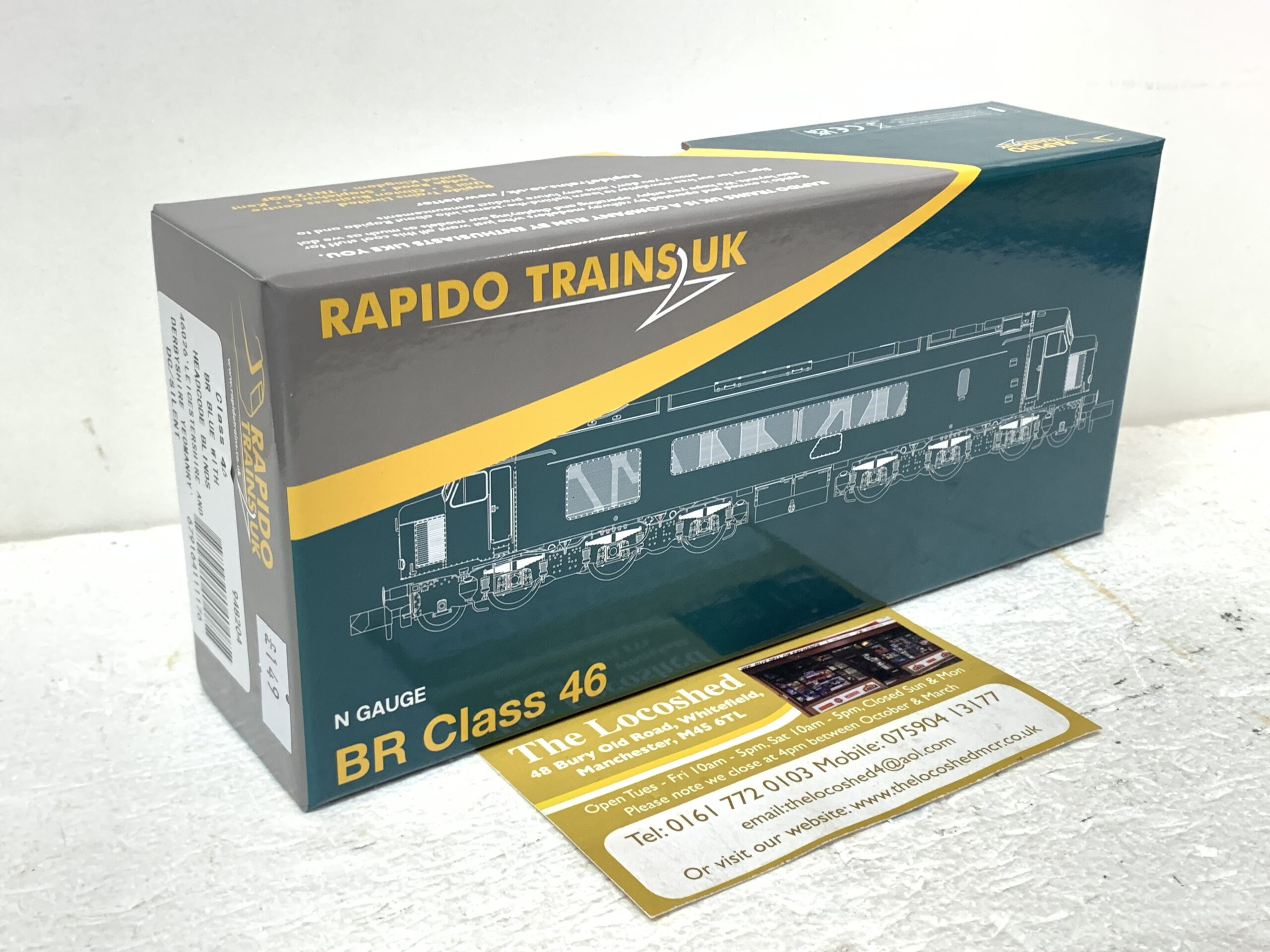 Rapido Trains UK 948204 Class 46 BR Blue with Headcode Blinds 46026 'Leicestershire and Derbyshire Yeomanry' - Image 4