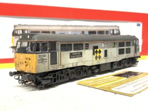 DCC SOUND, WEATHERED RAIL EXPRESS LIMITED EDITION Hornby R2526 BR Railfreight Coal Sector Class 31 Locomotive 31130 'Calder Hall Power Station'