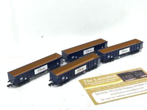 Rake of Four - Dapol N Gauge MJA Bogie Box Wagons GBRf