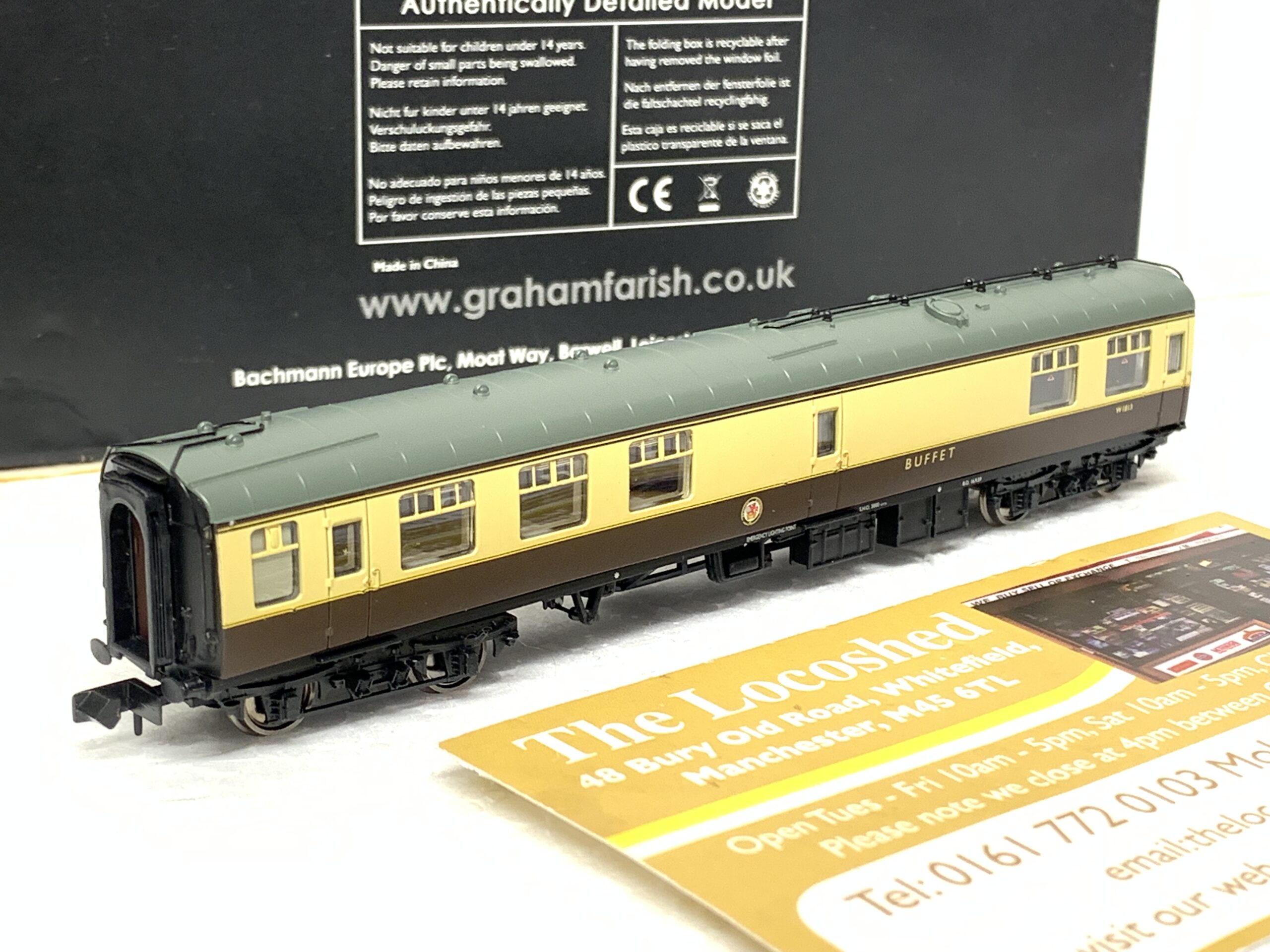 Graham Farish 374-109 Mk1 RMB Mini Buffet Car BR Chocolate & Cream (WR) - Image 2
