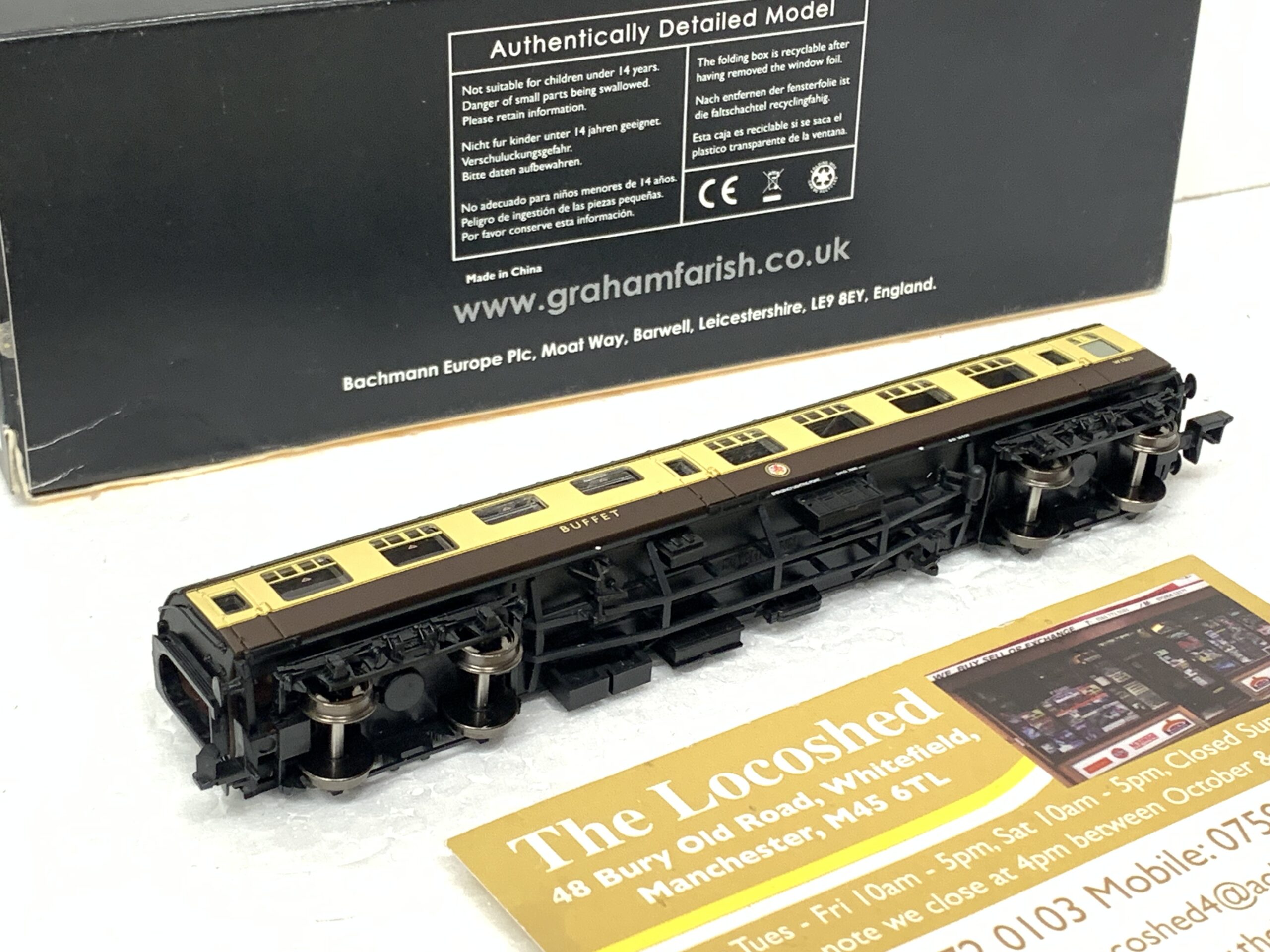 Graham Farish 374-109 Mk1 RMB Mini Buffet Car BR Chocolate & Cream (WR) - Image 3