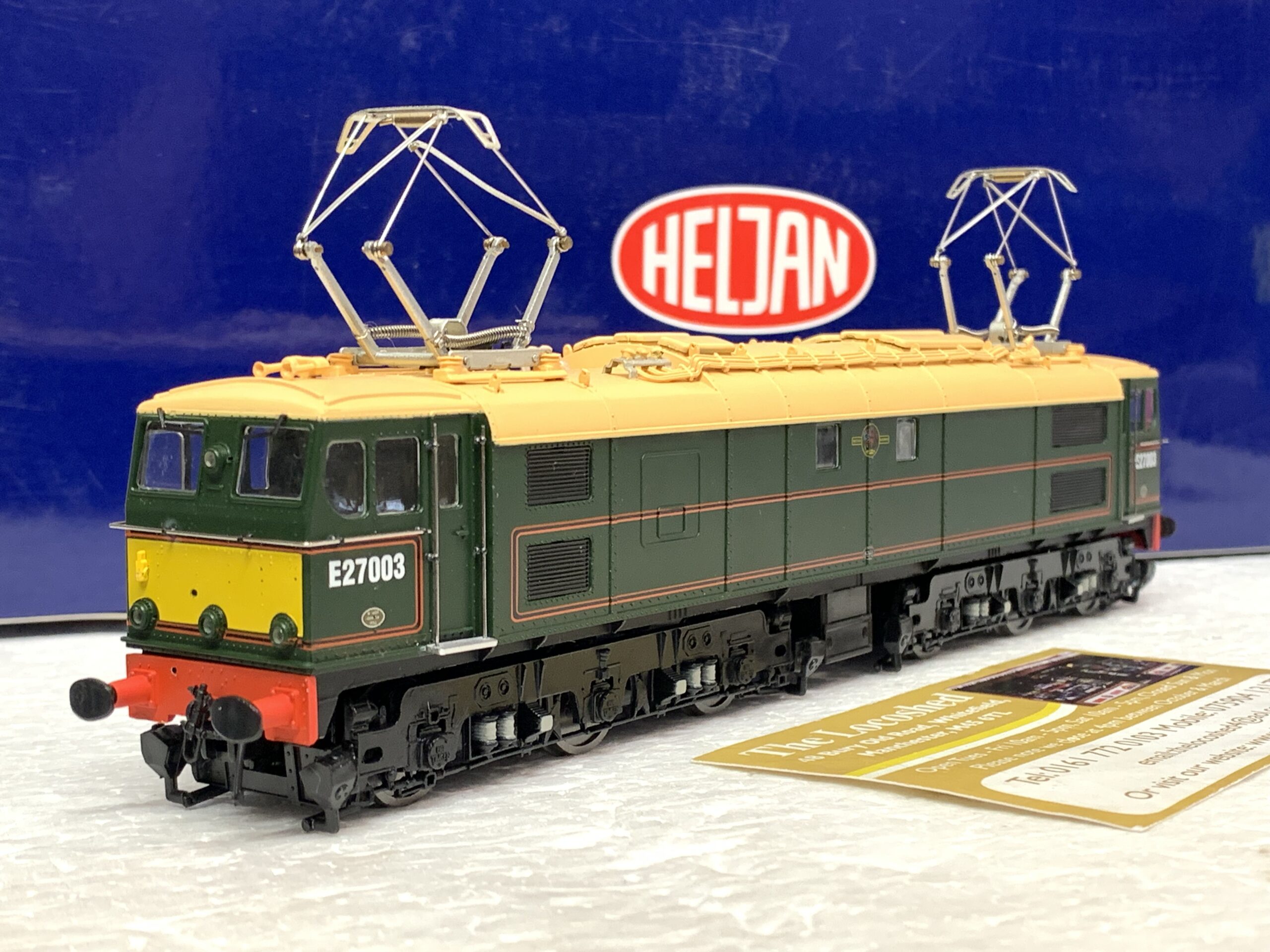 Heljan 77051 Class EM2 E27003 BR Lined Green with Half Yellow Panel