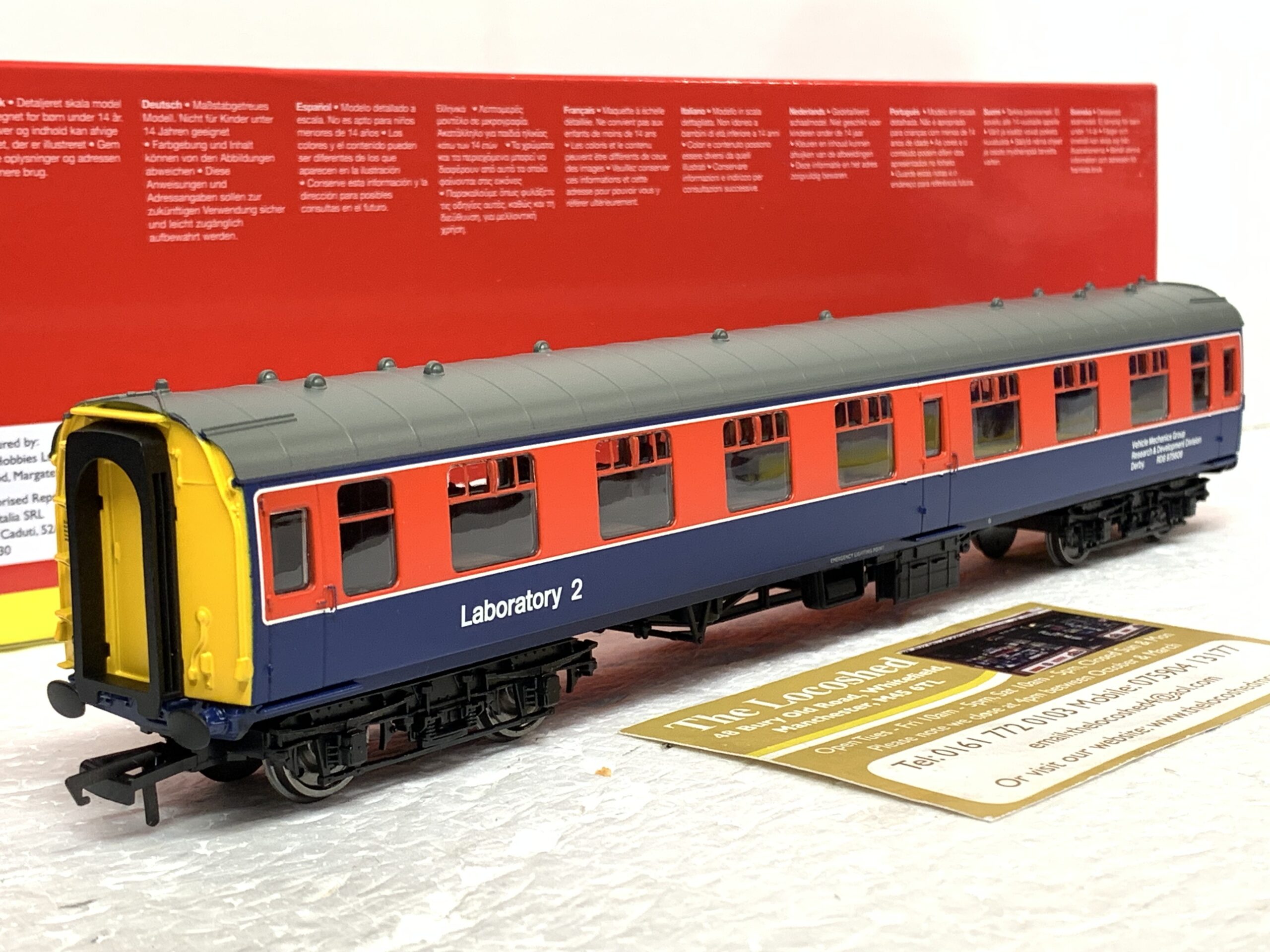 Hornby R40342 RTC Infrastructure Mk1 First Open 'Laboratory 2' No.RDB975606